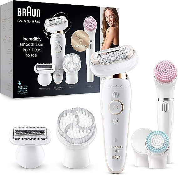 Braun Silk-épil 9 Flex Beauty Set Epilator With Flexible Head for Easier Hair Removal, Electric ... | Amazon (UK)