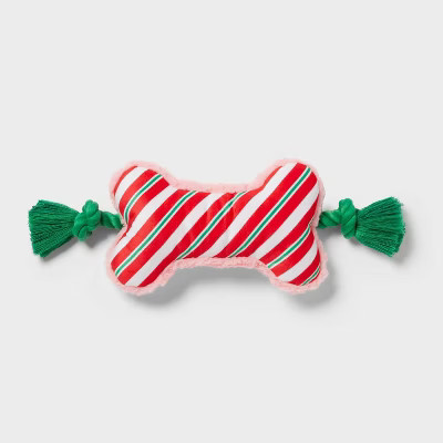 15.25" Striped Candy Bone Dog Plush Rope Toy - Wondershop™ | Target