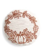 16in Pumpkin Wreath Pillow | Global Home | Marshalls | Marshalls