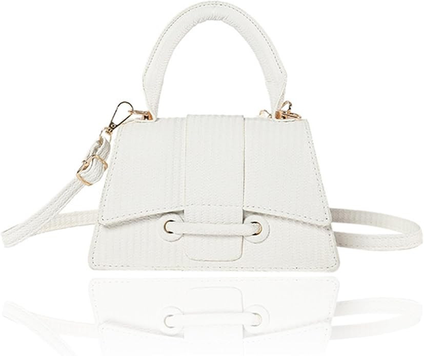 Mini Handbag Purse for Women PU Leather Top Handle Evening Bag,Cute Small Crossbody Clutch Wallet | Amazon (US)