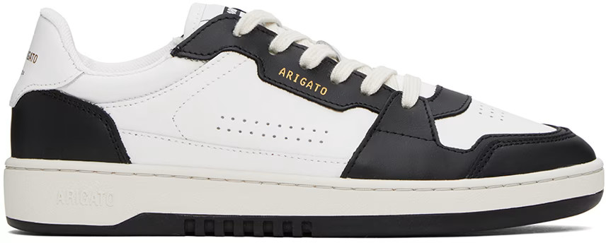 White & Black Dice Lo Sneaker | SSENSE