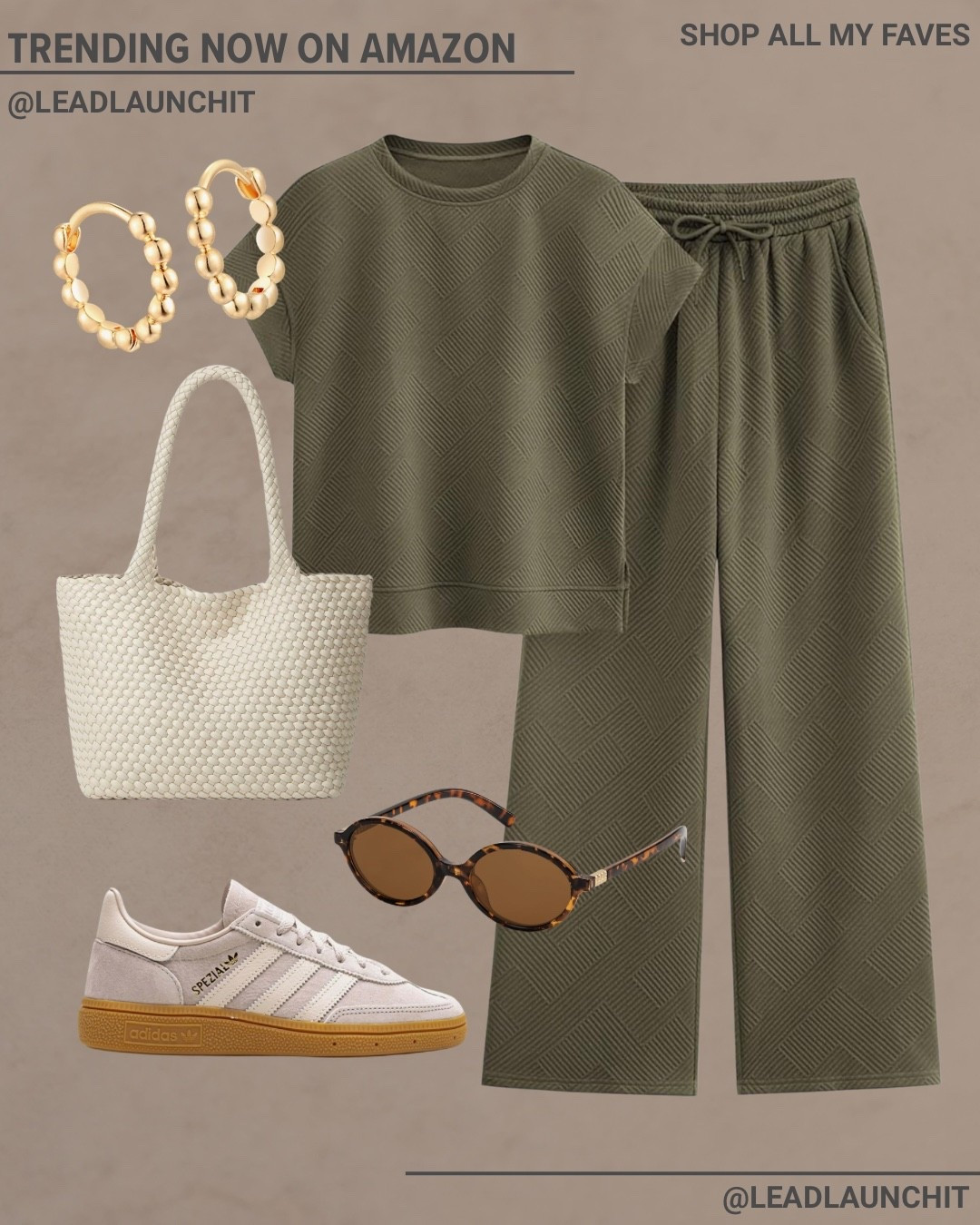 This trending Amazon set is the definition of comfy-chic 💚
Soft, flattering, and easy to style—perfect for errands, travel days, or casual weekends. Just add sneakers and a tote for an effortless look.
Everything is linked in my LTK & Amazon storefront—shop it before it sells out! 

#AmazonTrending #LTKFinds #ComfyChic #EverydayOutfit #ViralAmazonFinds