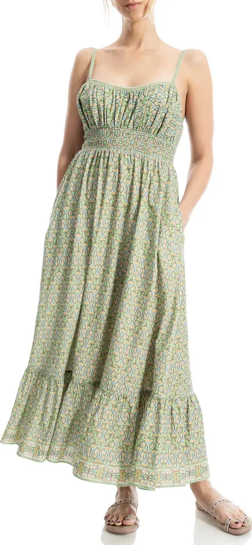 Smocked Empire Waist Maxi Dress | Nordstrom Rack