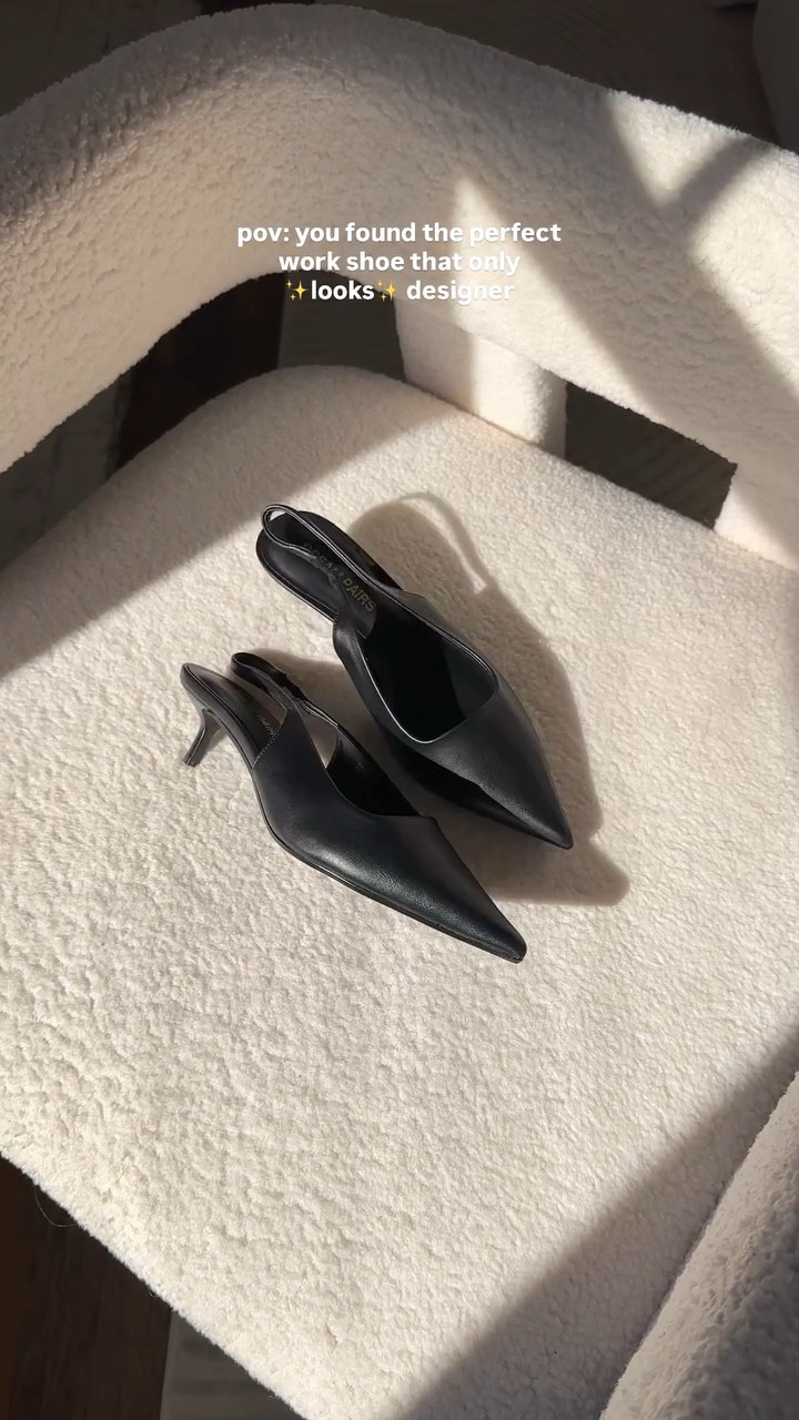These sleek and classic slingbacks are the perfect work shoe and between you and me… look identical to my vintage Manolo slingbacks 👀

Comment WORK and I’ll DM you links to shop! Also on my Amazon storefront under “recent orders 4”