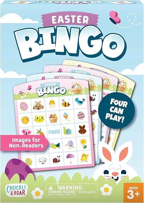 Chuckle & Roar - Easter Bingo - Family Game Night Fun - Spring Themed Classic Game - Great for Pr... | Amazon (US)
