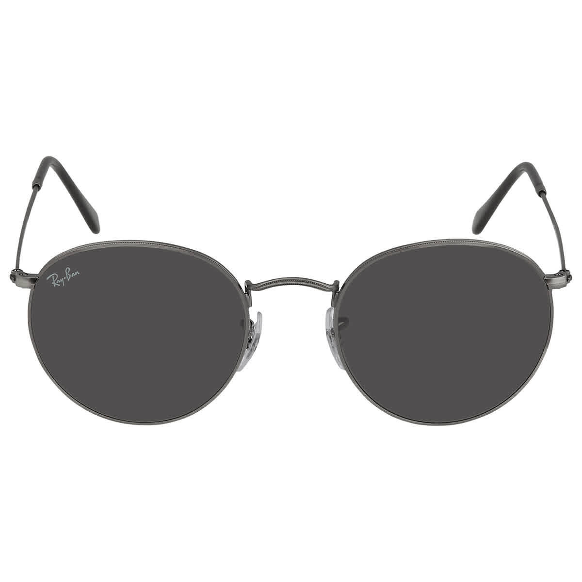 Ray Ban Round Metal Antiqued Dark Grey Unisex Sunglasses RB3447 9229B1 53 | Jomashop.com & JomaDeals.com