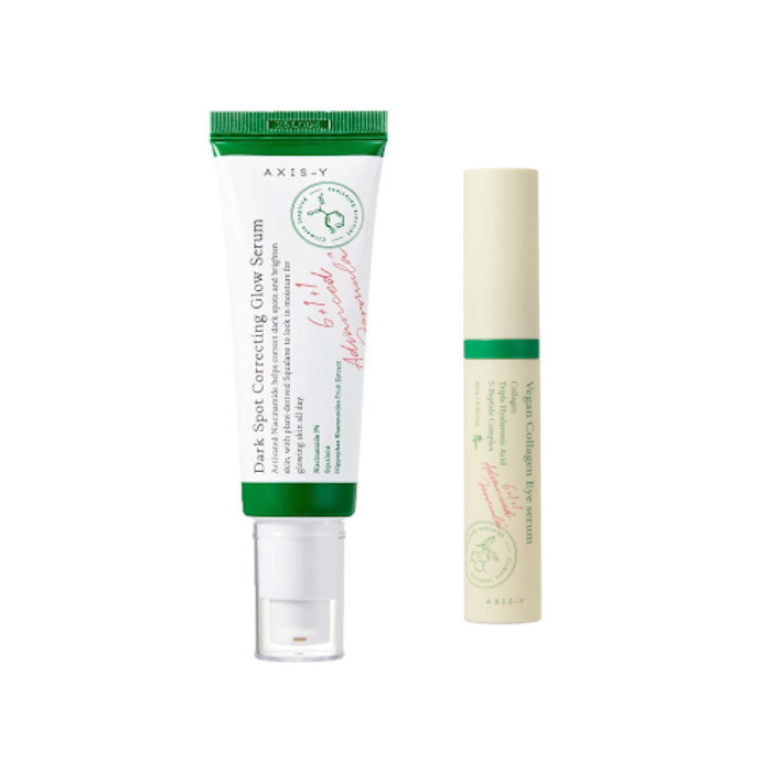 AXIS-Y - Dark Spot Correcting Glow Serum - 50ml (1ea) + Vegan Collagen Eye Serum - 10ml (1ea) Set | Stylevana