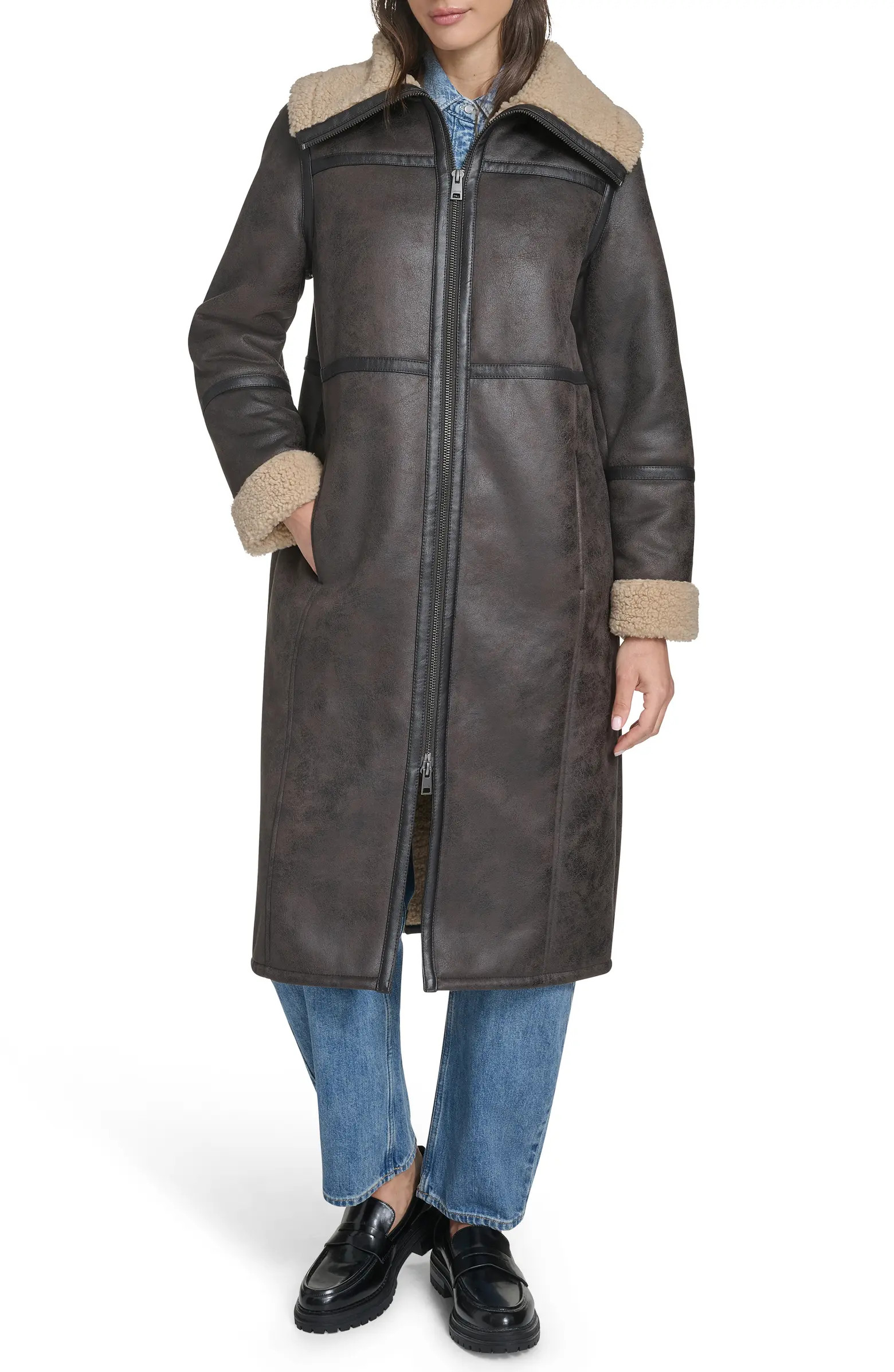 Faux Shearling Coat | Nordstrom