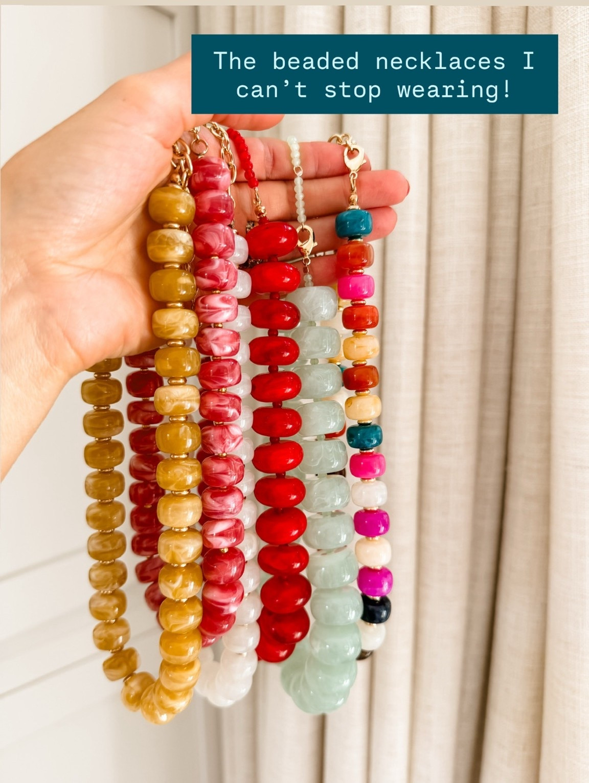 The best affordable beaded necklaces 😍👏🏼 

Loverly Grey, Amazon find, chunky beaded necklace, statement necklace, statement accessories