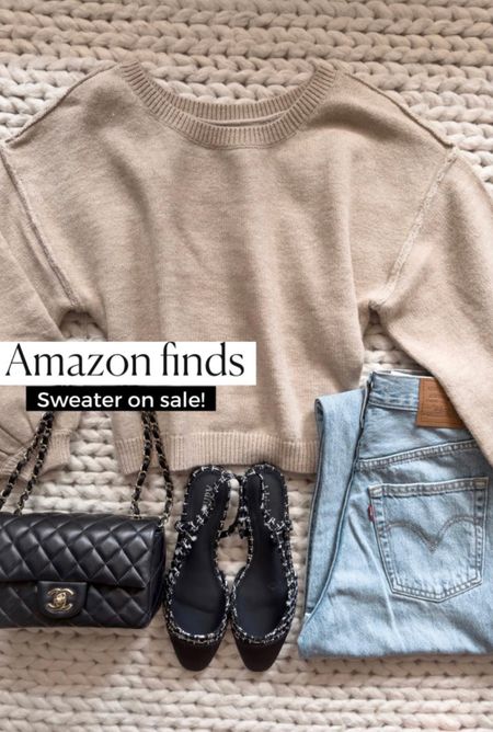 Fall outfit 
Fall outfits 
Fall outfit 
Levi’s jeans
Amazon fashion 
Amazon find
Chanel bag
Sweater 
Chanel dupe 
#ltkseasonal 
#ltku #ltkstyletip

#LTKshoecrush #LTKsalealert #LTKfindsunder50
