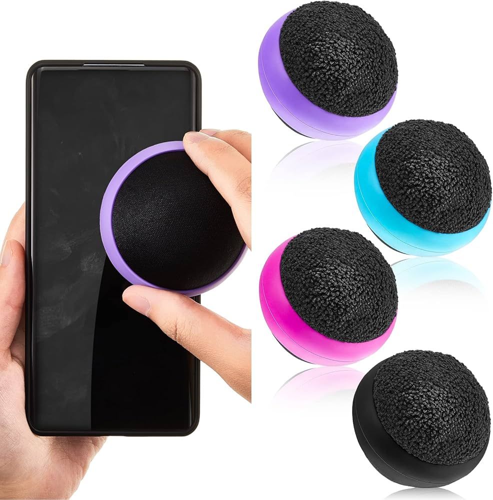 4 Pack Touch Screen Cleaner Balls Phone Cleaning Ball Microfiber Touch Screen Glass Cleaner Clean... | Amazon (US)