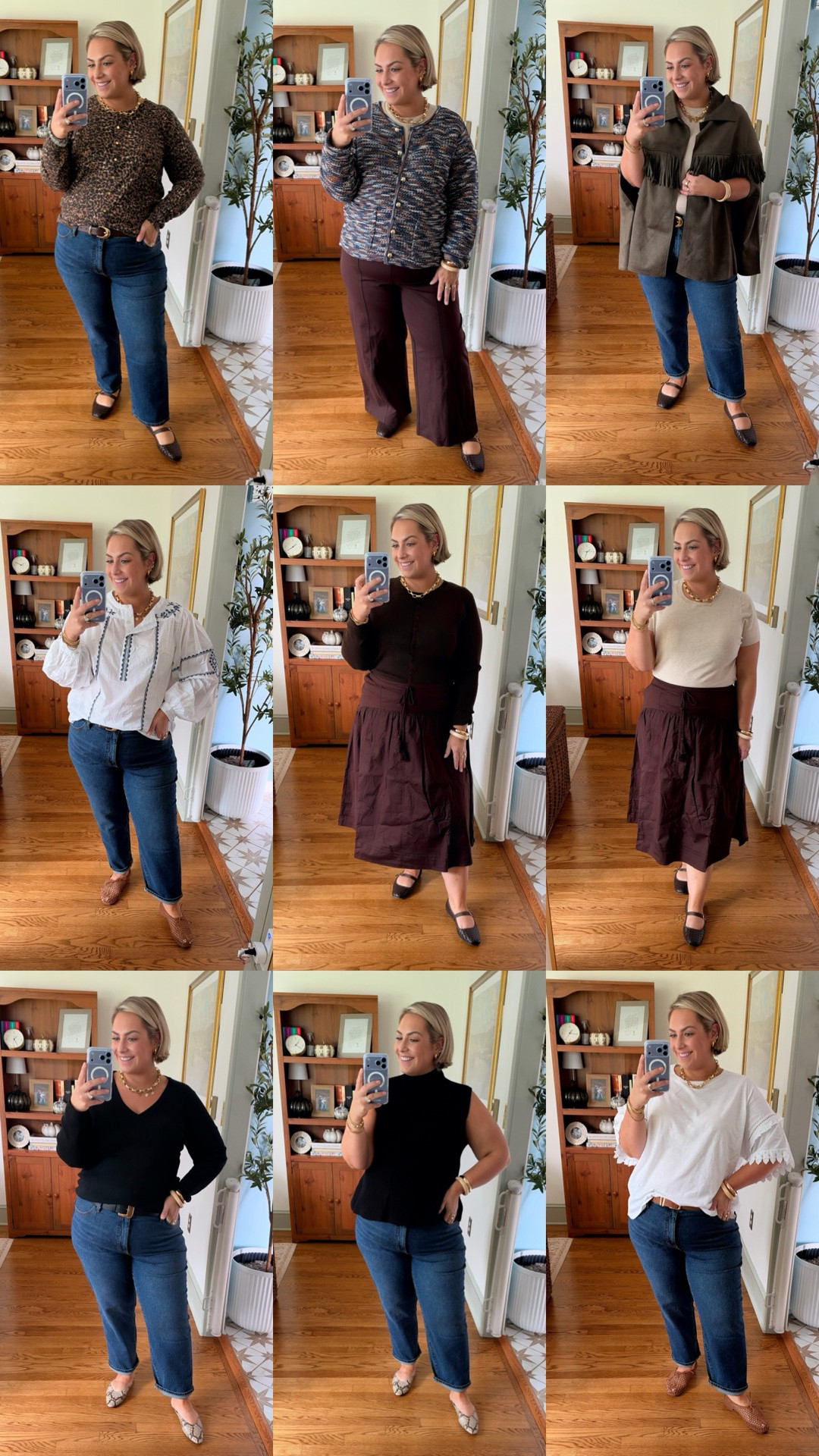 And we’re back with more new Walmart arrivals 🍁🎉 
Leopard cardigan: XXL
Sweater jacket: XXL
Brown pants: 0X
Cape: L/XL
White top: XL
Jeans: 18
Skirt: XL
Brown Cardigan: XL
Short sleeve sweater: 1X
Black sweater: XL
Black sleeveless top: XL
White tee: XL
@walmartstyle #walmartstyle

#LTKPlusSize #LTKootd
