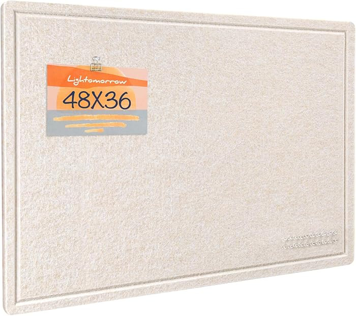 Felt Bulletin Board 48x36 inches, Decorative Pin Board for Home & Office | Amazon (US)