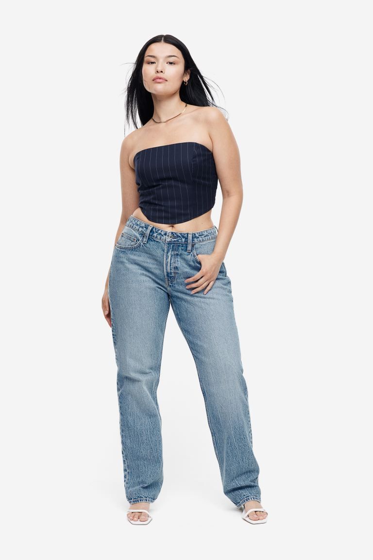 Curvy Fit Straight Regular Jeans | H&M (US + CA)