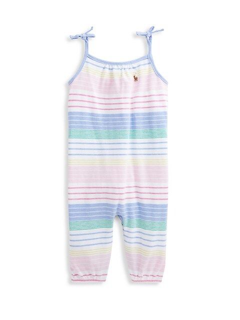 Baby Girl's Striped Cotton Mesh Jumpsuit | Saks Fifth Avenue