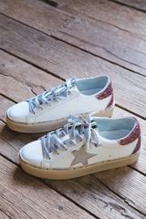 Reba Lace Up Star Sneaker, Pink | SHUSHOP | North & Main Clothing Company