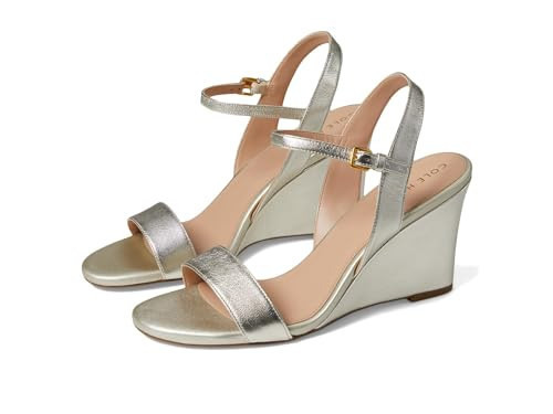 Cole Haan Womens Josie Wedge Sandals, Soft Gold Leather, 10.5-B US | Amazon (US)
