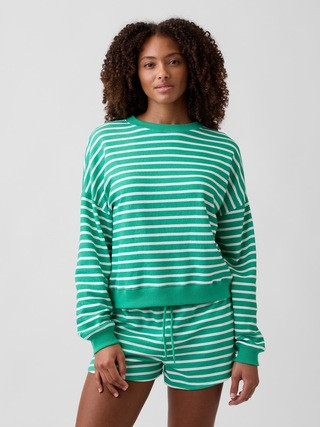 Oversized Wedge French Terry Sweatshirt | Gap Factory
