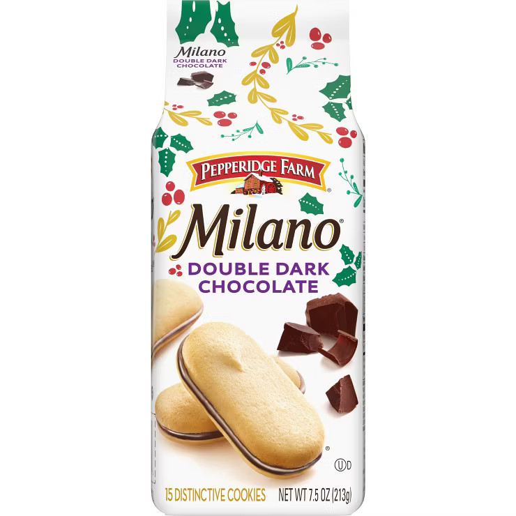 Pepperidge Farm Milano Double Dark Chocolate Cookies - 7.5oz | Target