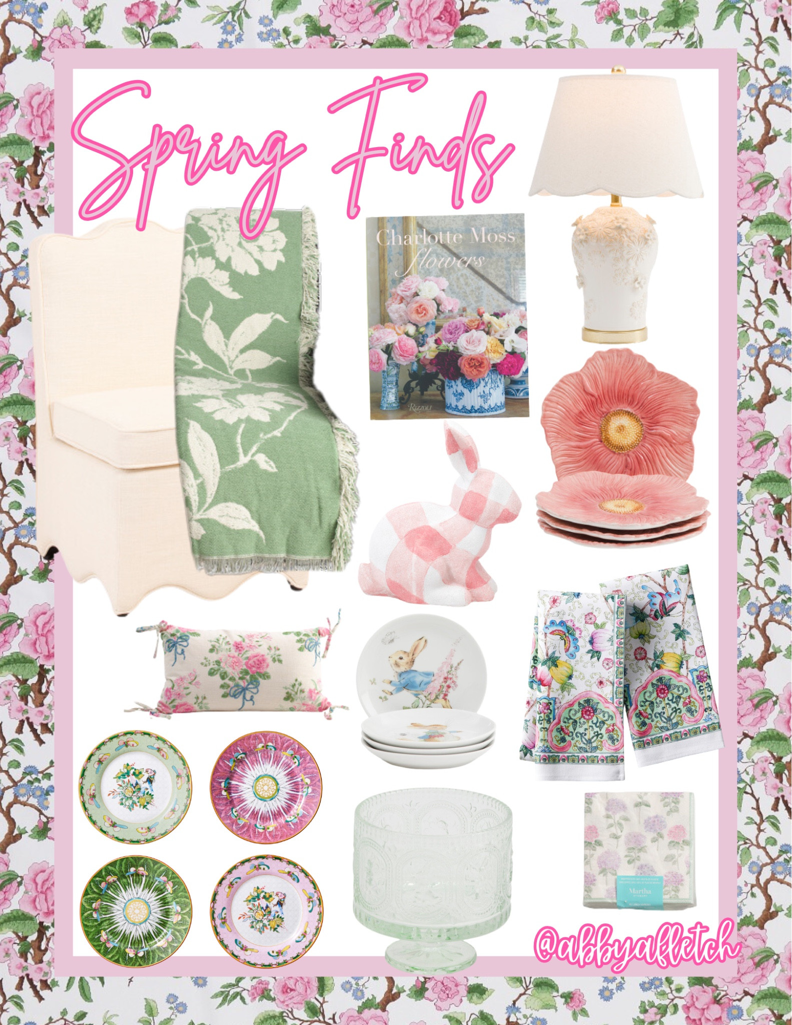 spring affordable home finds💐🌷💖




blue pink green floral affordable spring finds home finds familie rose plate napkin lamp blanket bowl flowers pitcher coffee table book

#LTKHome #LTKSpringSale #LTKSeasonal
