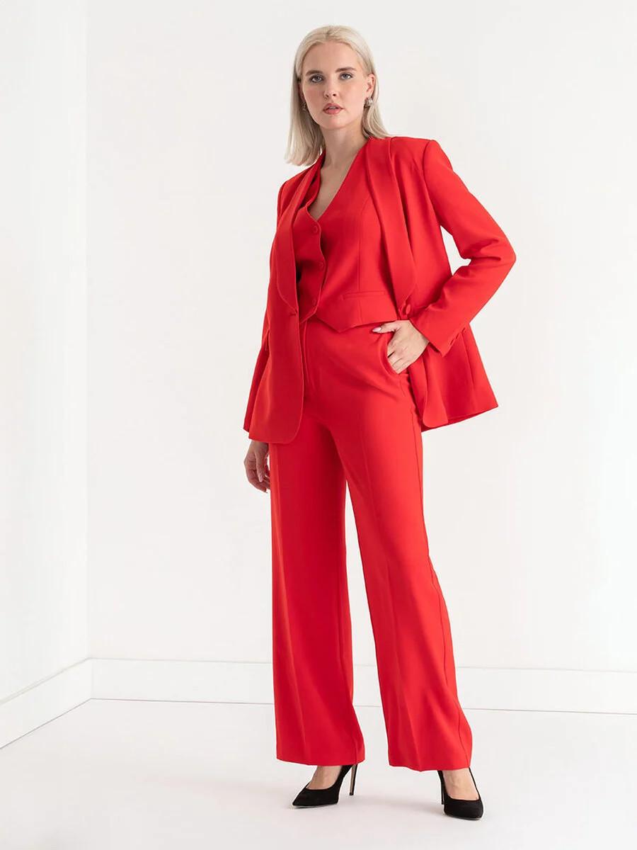 Hampton 3/4 Ruched Sleeve Ponte Blazer | Rickis | Ricki's