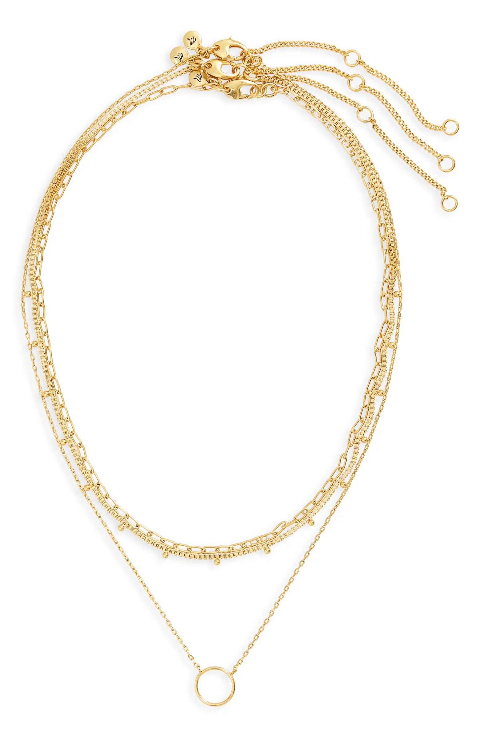 Madewell Set of 3 Chain Necklaces | Nordstrom | Nordstrom Canada