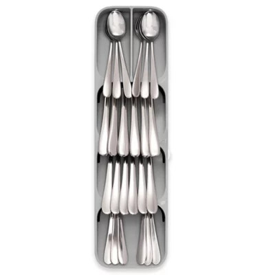Joseph Joseph® DrawerStore™ Compact Cutlery Organizer in Grey | Bed Bath & Beyond