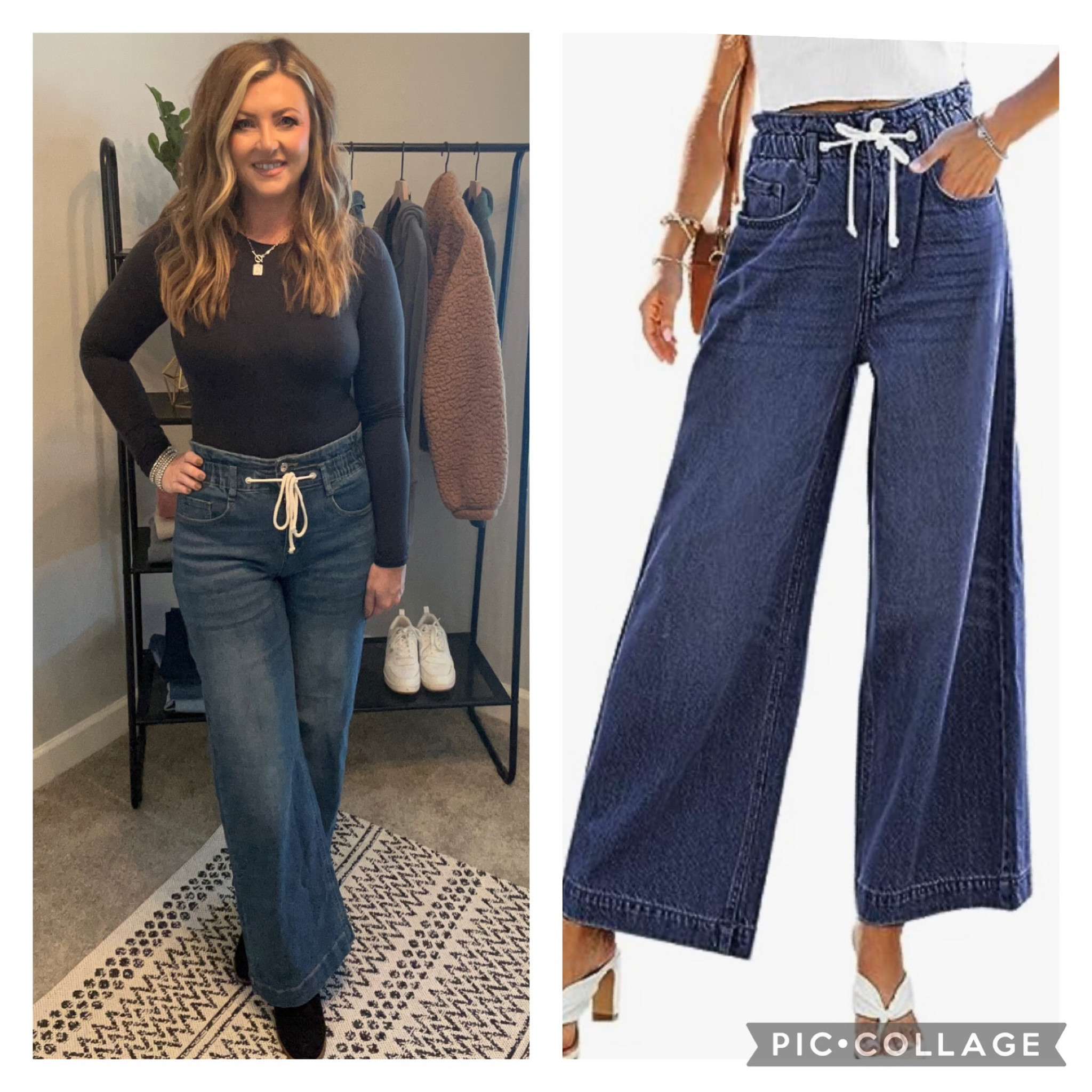 The perfect jeans from Amazon that are bodysuit friendly! I’m loving the ruching on the waistband of these pants because they make your muffin top disappear if you wear a bodysuit.  I’m also loving the trend of cropped jeans with boots which these jeans give off.
10/10 recommend!
Stats: 150 lbs - 5’3”
Size: M in Jeans
L in Bodysuit.

#LTKfindsunder50 #LTKshoecrush #LTKstyletip