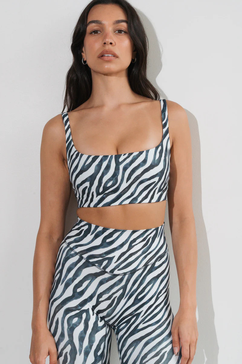 Cloud II™ Scoop Bra - Zebra Print | Vitality