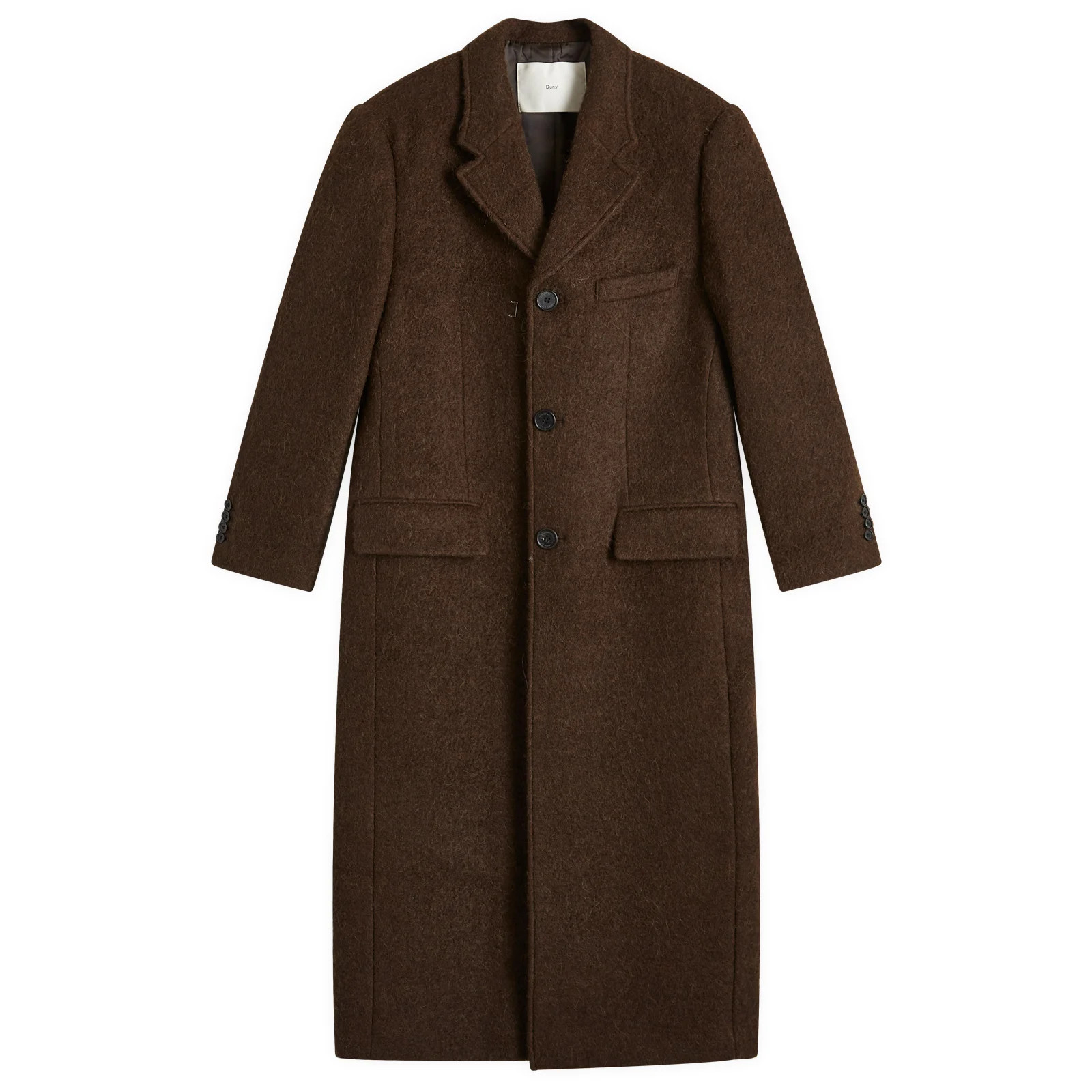 DUNST Women's Unisex 2-Way 3 Wool Coat in Brown, Size X-Small | END. Clothing | END. Clothing