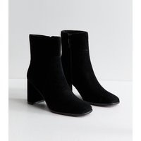 Women's Black Premium Real Suede Ankle Boots New Look | New Look (UK)