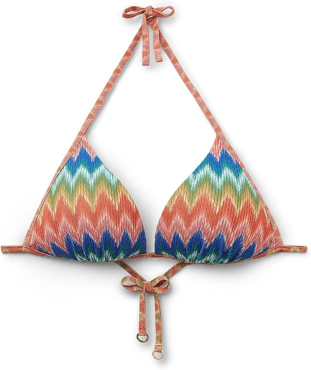 Woman's Padded Push-Up Swimsuit Top Elegant Chevron | Amazon (US)