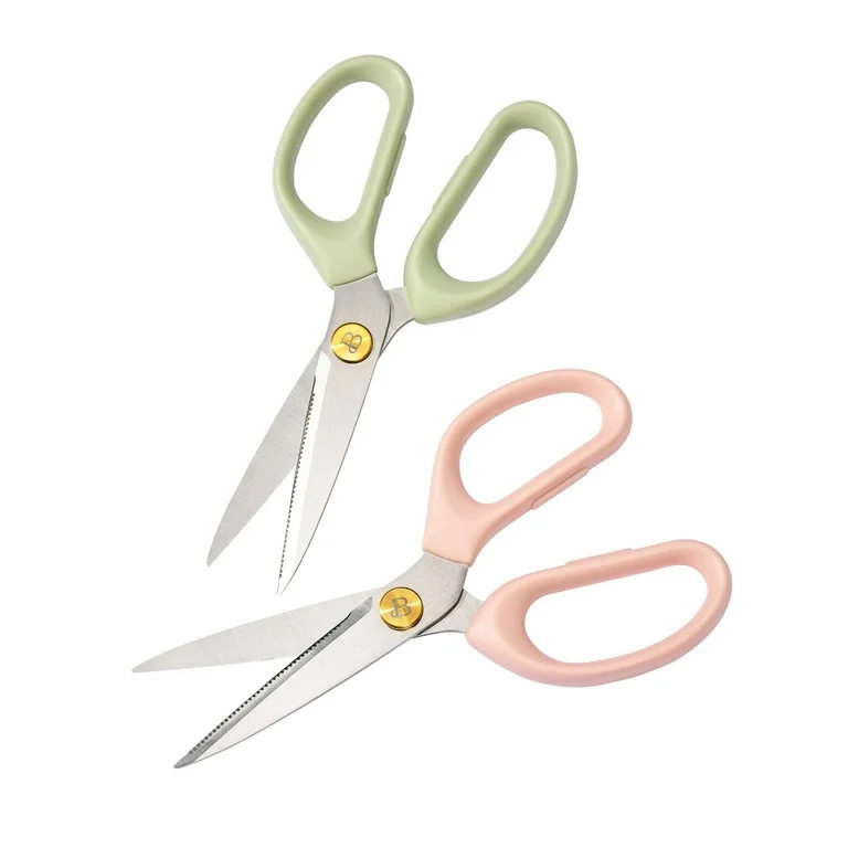 Beautiful(4.8)|116 Beautiful 2 Piece Kitchen Scissors Set, Rose' and Sage Green by Drew Barrymore... | Walmart (US)