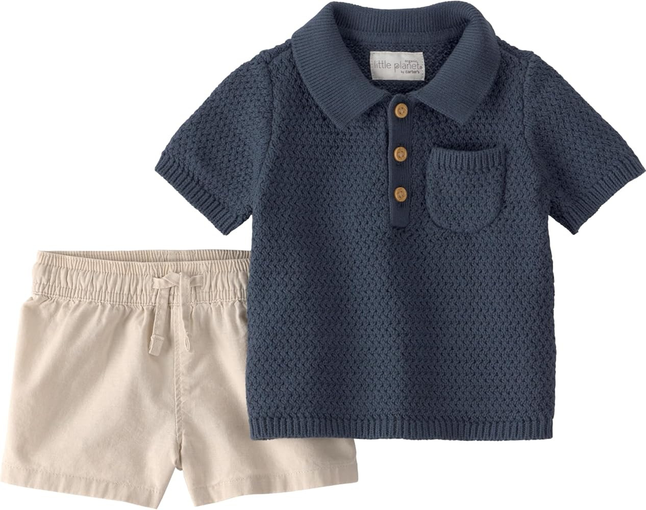 little planet by carter's Unisex Baby 2-piece Shorts Set Made With Organic Cotton | Amazon (US)