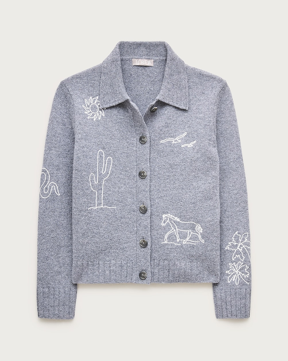 Vintage wool cardigan in western print | J. Crew US