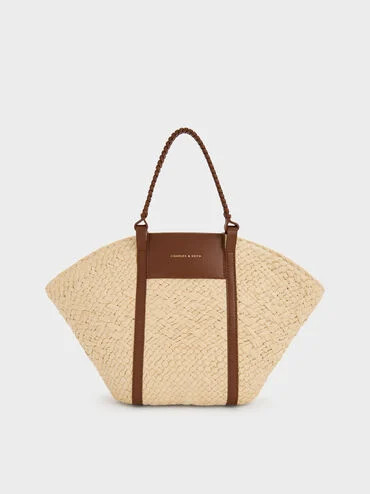 Natural Shalia Raffia Basket Bag | CHARLES & KEITH UK | Charles & Keith UK