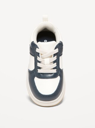 Faux-Leather Lace-Up Sneakers for Toddler Boys | Old Navy (US)