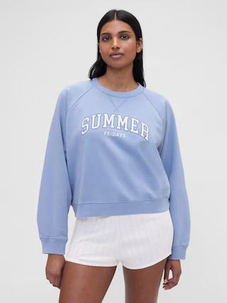 Gap × Summer Fridays Oversized Raglan Logo Sweatshirt | Gap (US)