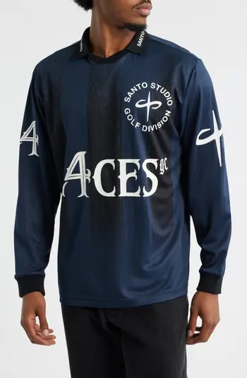 4 Aces Club Graphic Golf Jersey | Nordstrom