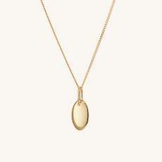 Engravable Oval Necklace | Mejuri (Global)