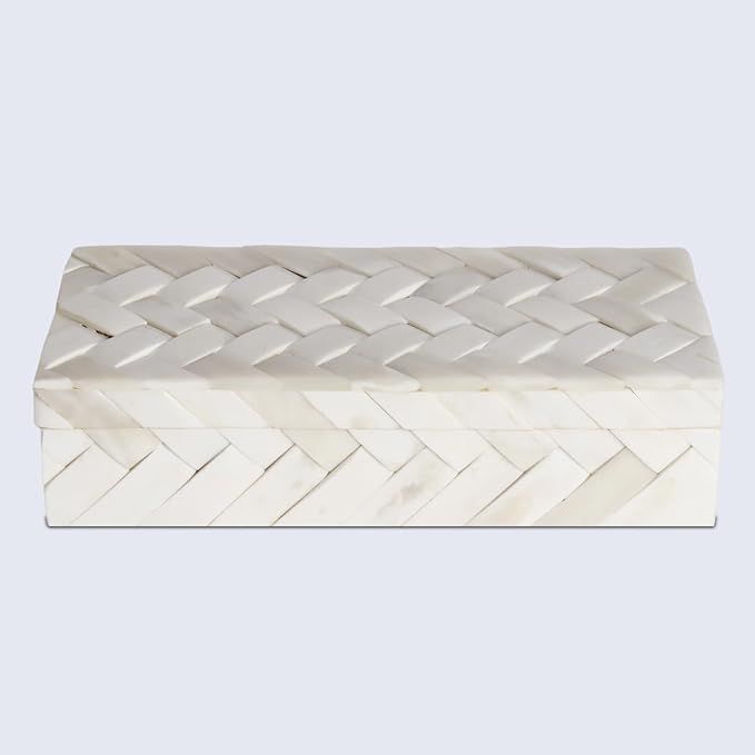 Handicrafts Home Handmade Ivory Pattern Decorative Box - Storage Organizer, Decor Centrepiece, Me... | Amazon (US)