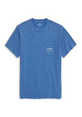 Vineyard Vines Men's Drift-Dye Tarpon Whale Graphic Pocket T-Shirt, Medium | Belk