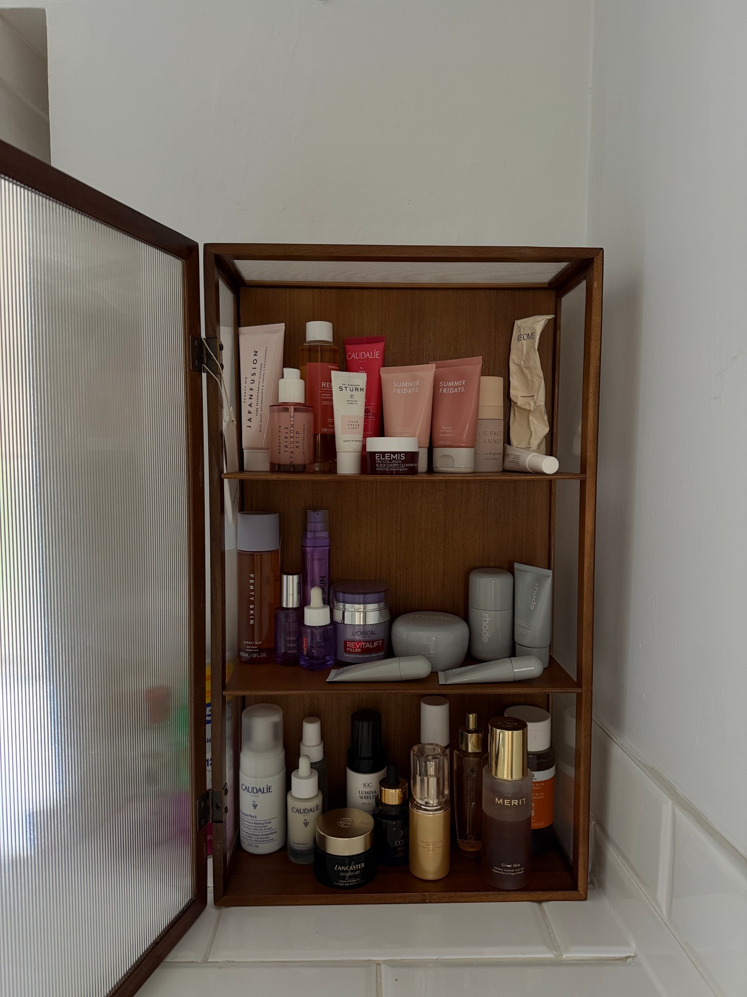 My wood skincare cabinet 

#LTKhome
