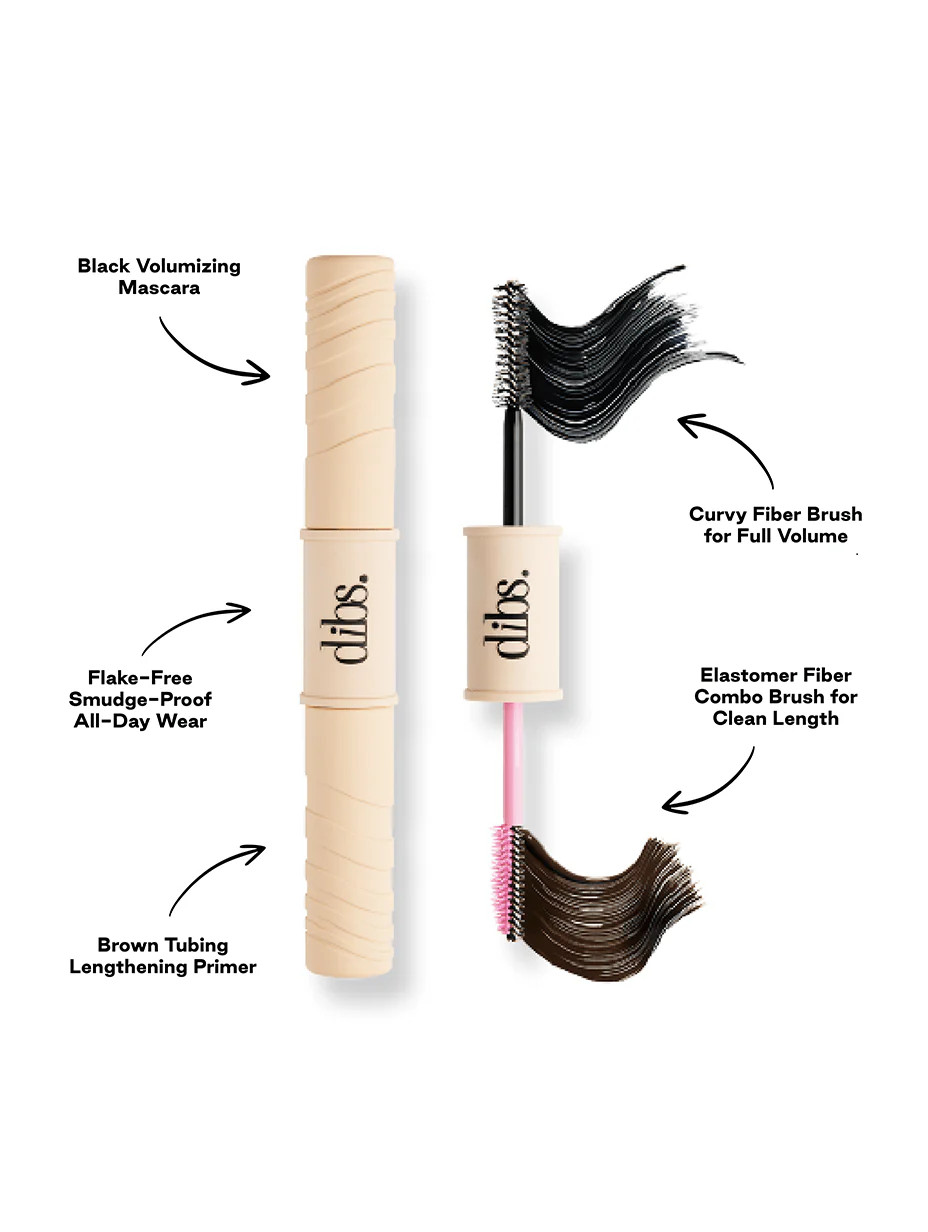 Double Standard Primer & Mascara Duo™ | Lengthening & Volumizing | DIBS Beauty
