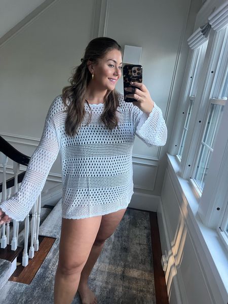 This Coorun crochet sweater can be worn over a swimsuit, perfect for the bride to be! Wearing size XXL. Use code CARALYN02 at checkout for 40% off. #ad

#LTKmidsize #LTKswim #LTKwedding