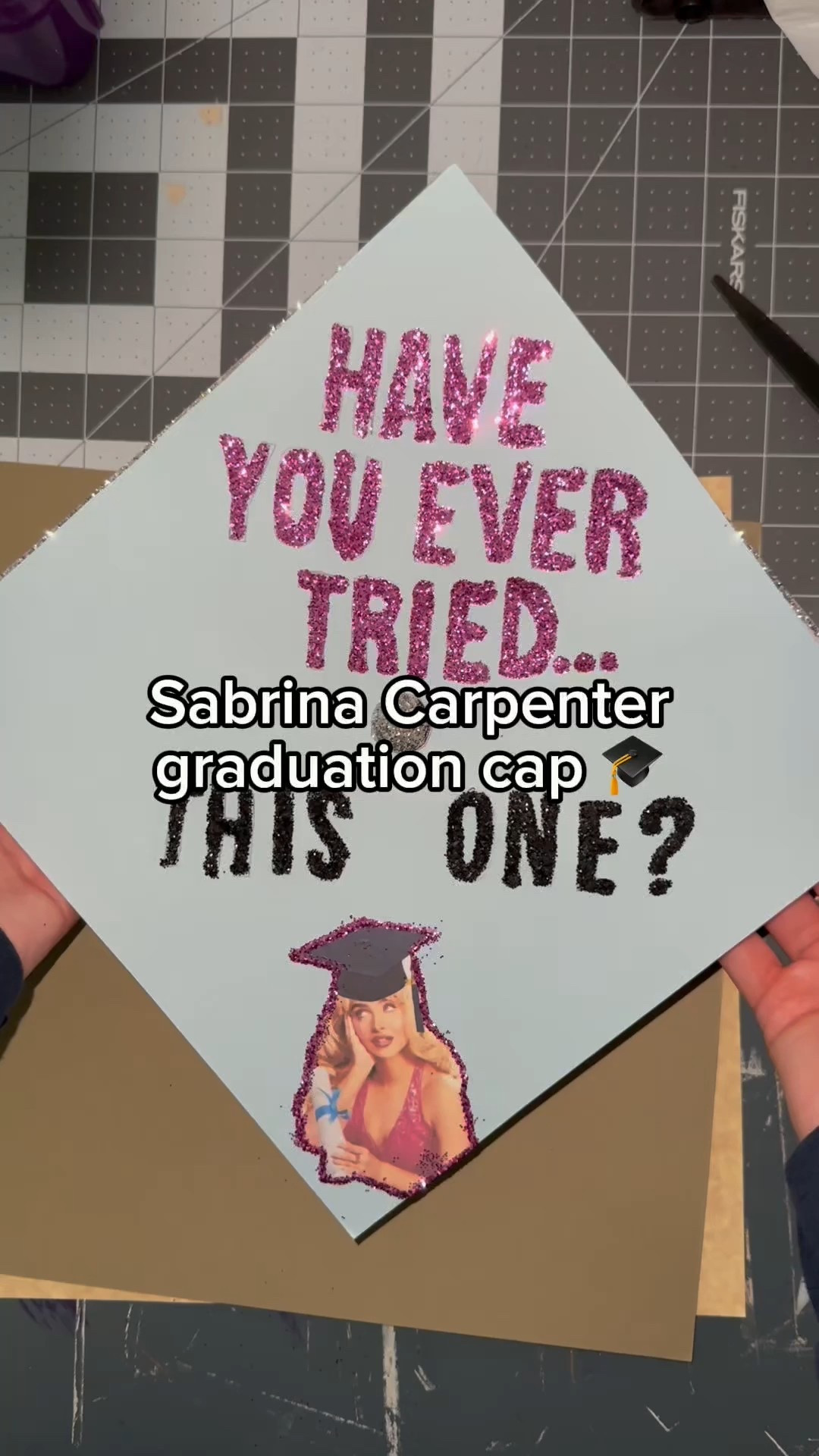 Sabrina Carpenter inspired graduation cap 🎓

#LTKFindsUnder50 #LTKSeasonal #LTKWatchNow