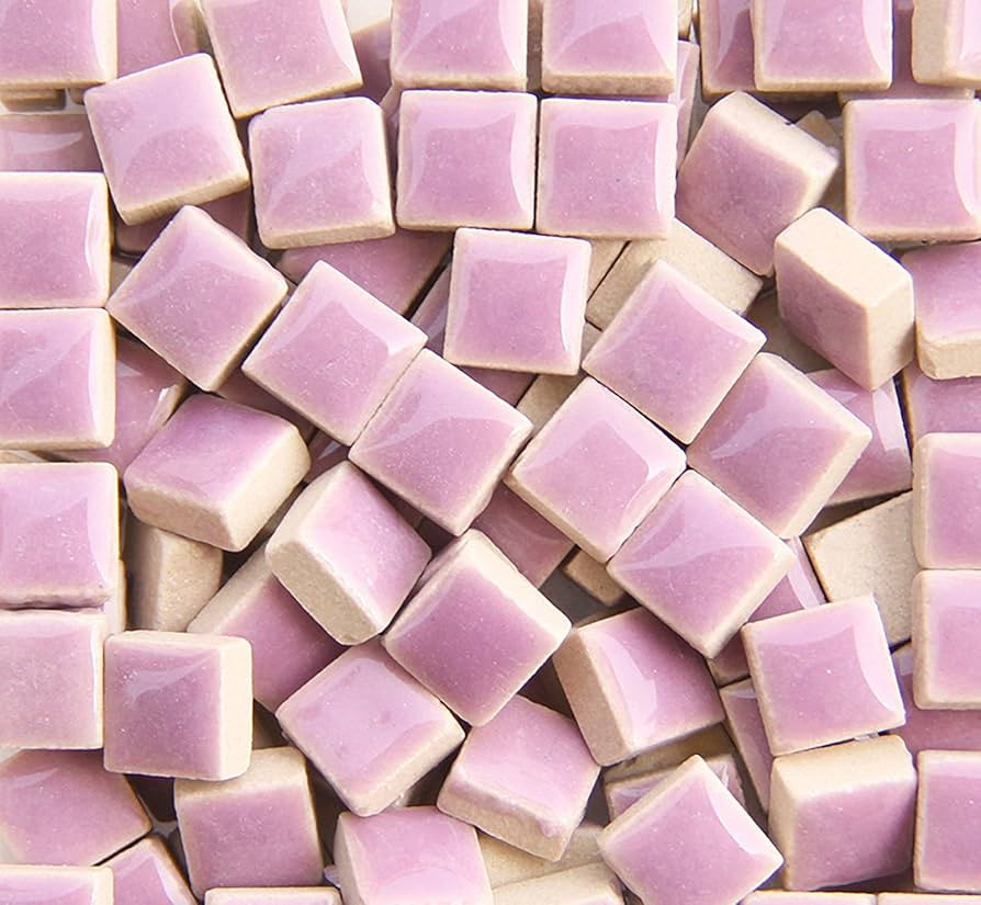 PINUO&KE 200 Pieces / 200 g Square Shapes 1x1 cm Square Ceramic Mosaic Mosaic Tiles for Crafts, C... | Amazon (US)