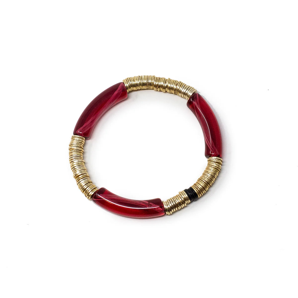 Garnet Maroon Zo Bracelet 6mm | Allie + Bess