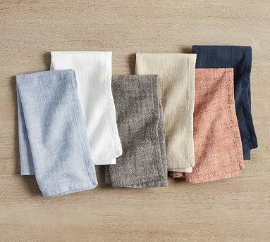 Organic Cotton Casual Napkins - Set of 4 | Pottery Barn (US)