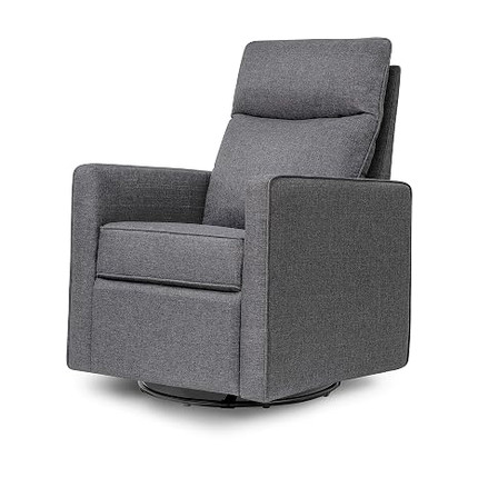 Click for more info about DaVinci Gabby Pillowback Swivel Glider in Shadow Grey, Greenguard Gold & CertiPUR-US Certified